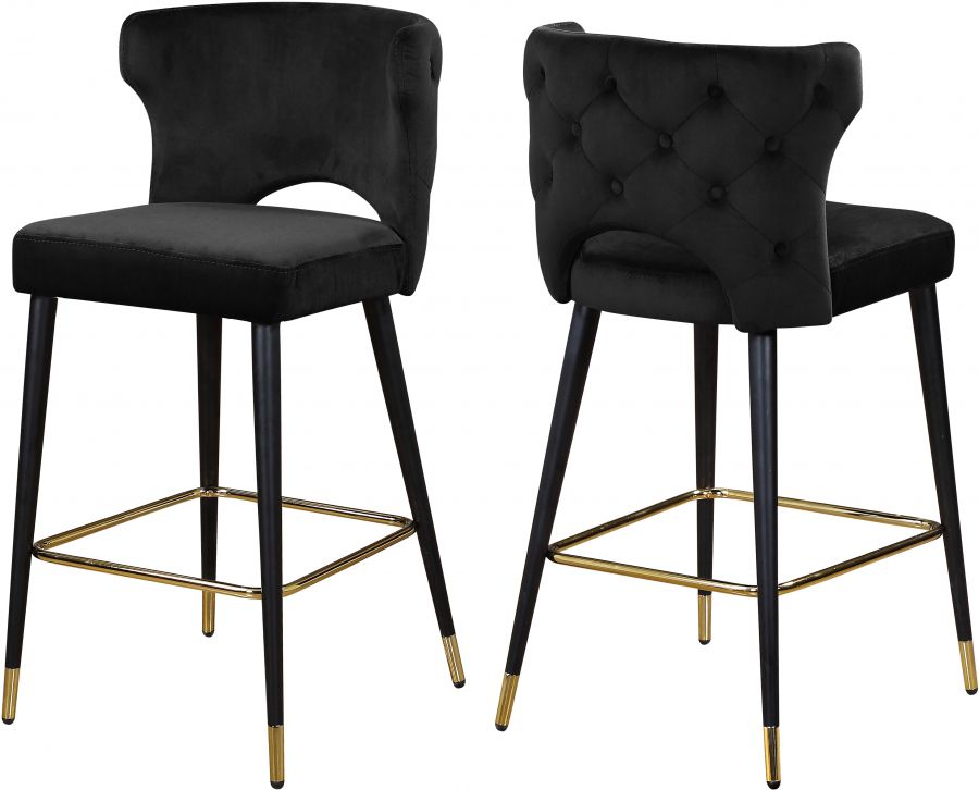 Black & Gold Bar Stool